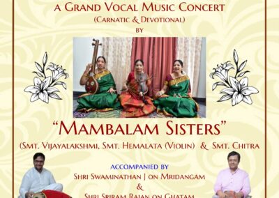 Carnatic Vocal by Mambalam Sisters